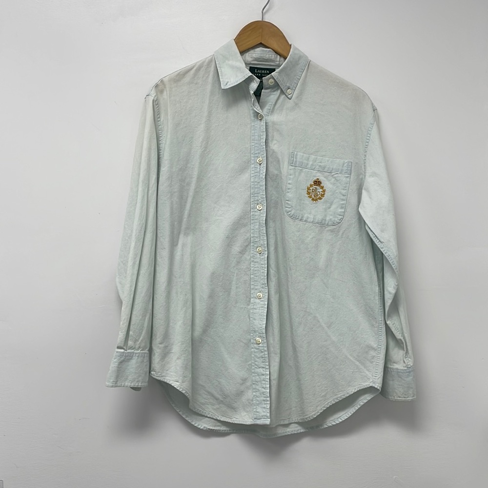 Light blue Ralph Lauren button down shirt